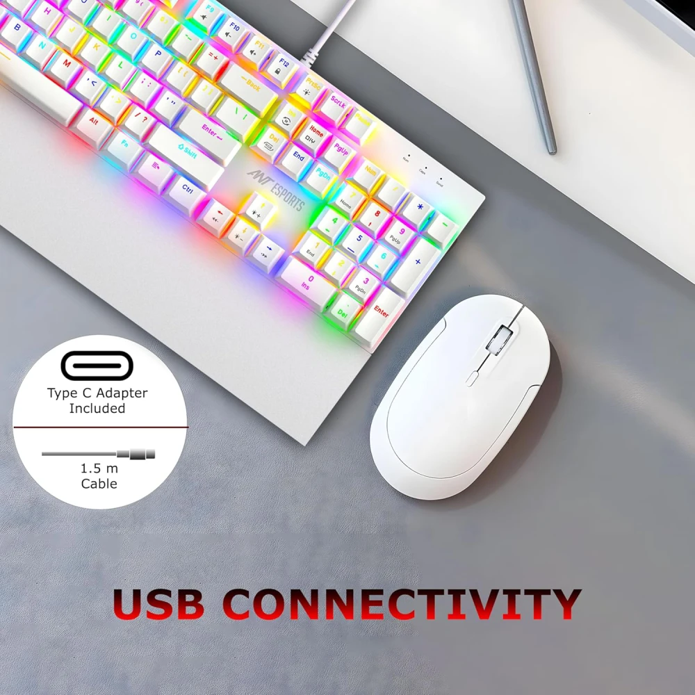 Ant Esports USB Mechanical Gaming Keyboard MK4100 RGB view 5